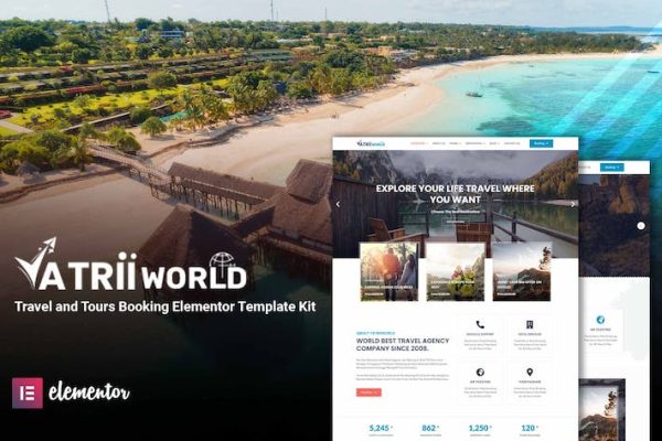 Yatriiworld ? Travel & Tours Booking Elementor Template Kit