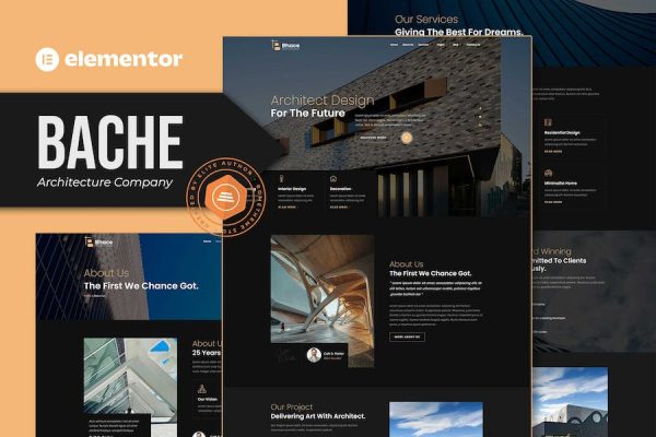 Bache – Architecture Company Elementor Template Kit