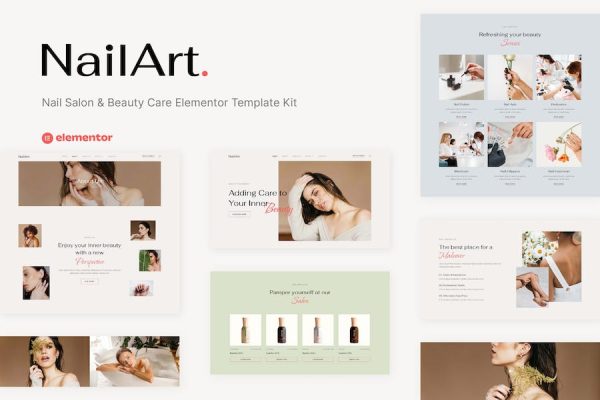 Nailart – Nail Salon & Beauty Care Elementor Template Kit