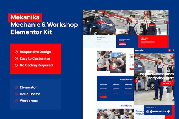 Mekanika – Mechanic and Workshop Company Template Kit