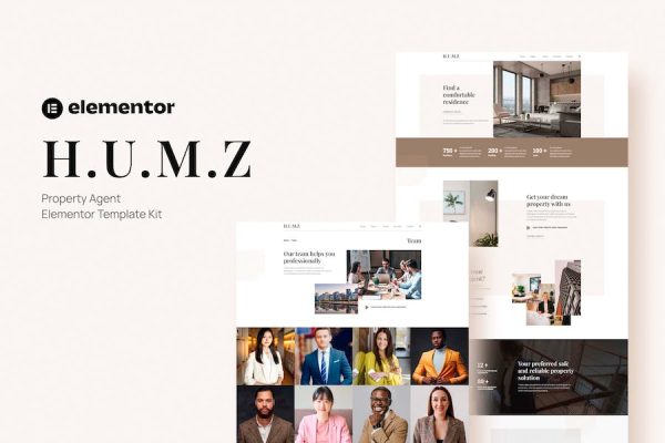 Humz – Property Agent Elementor Template Kit