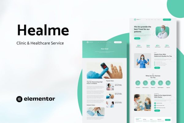 Healme – Clinic & Healthcare Service Elementor Template Kits