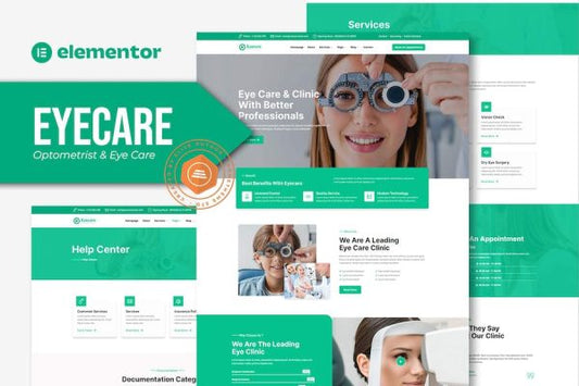 Eyecare – Optometrist & Eye Care Elementor Template Kit