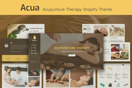 Acua - Shopify Medical Store, Health Shop Theme Alternative Medicine Shopify Theme, Best for Ayurveda, Yoga & Naturopathy Healthcare Shop Websites