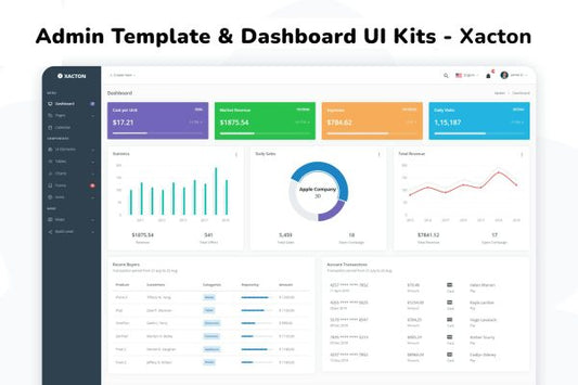 Admin Templates & Dashboard UI Kits – Xacton Responsive and customizable Admin templates and Dashboard UI kits