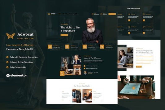 Adwocat – Law Firm & Attorney Elementor Template Kit