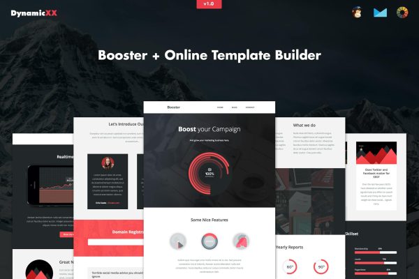 Booster – Responsive Creative Business Email Booster – Responsive Creative Business Email Template + Online Builder.
