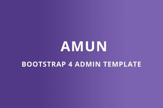Bootstrap 4 Admin Template – Amun admin, app, application, bootstrap, charts, crm, D3, dashboard, kit, panel, Ra-Themes, software, ui