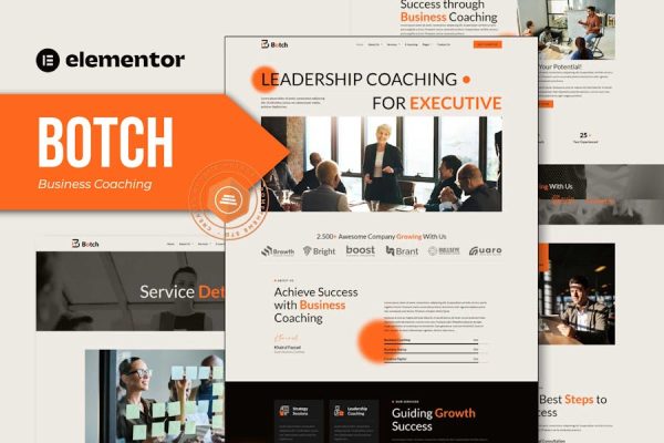 Botch – Business Coaching Elementor Template Kit