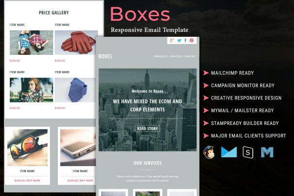 Boxes – Multipurpose Responsive Email Template Best marketing email template