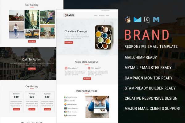 Brand – Multipurpose Responsive Email Template Responsive email template and best email template for your campaign