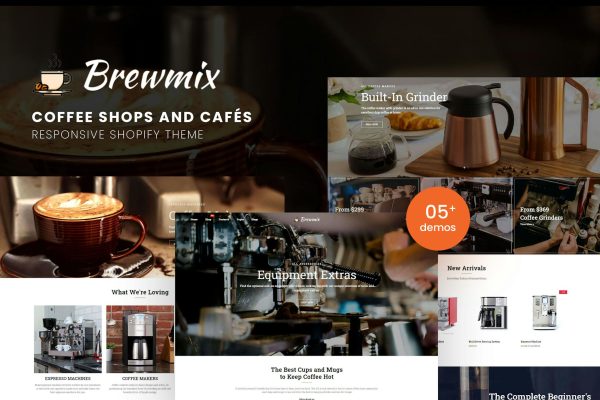 Brewmix - Coffee Shops and Cafés Shopify Theme Coffee Shops and Cafés Responsive Shopify Theme