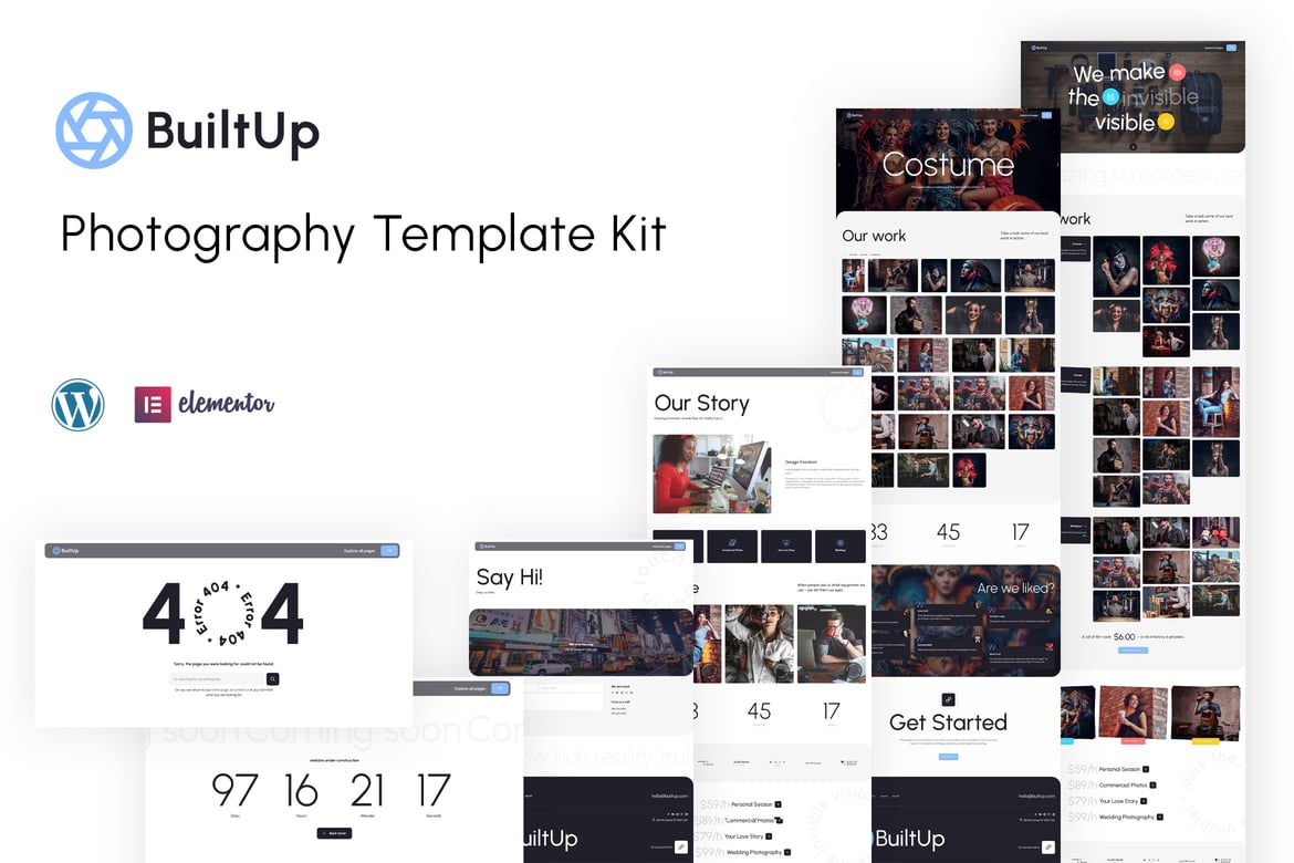 BuiltUp – Photography Template Kit