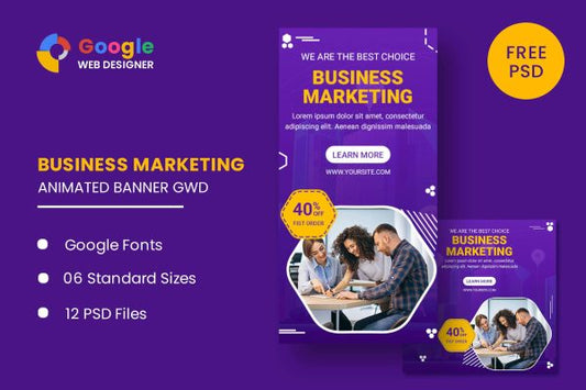 Business Marketing Animated Banner GWD Business Marketing Animated Banner GWD