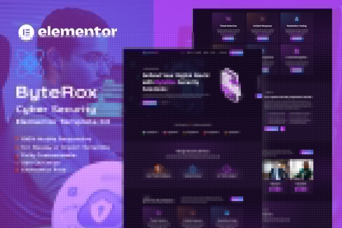 ByteRox – Cyber Security Elementor Template Kit