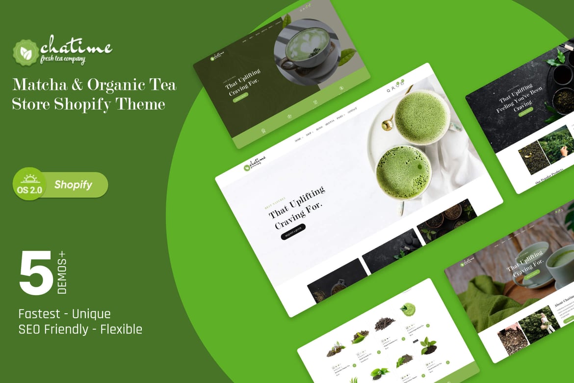 Chatime - Matcha & Organic Tea Store Shopify Theme