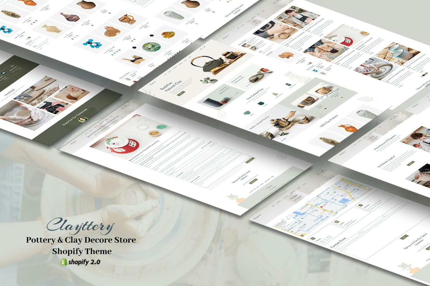 Clayttery - Pottery Handmade Store Shopify handmade shops, pottery, clay, claystone, ceramic store, plate design,craftsman shop, craft,claytoys