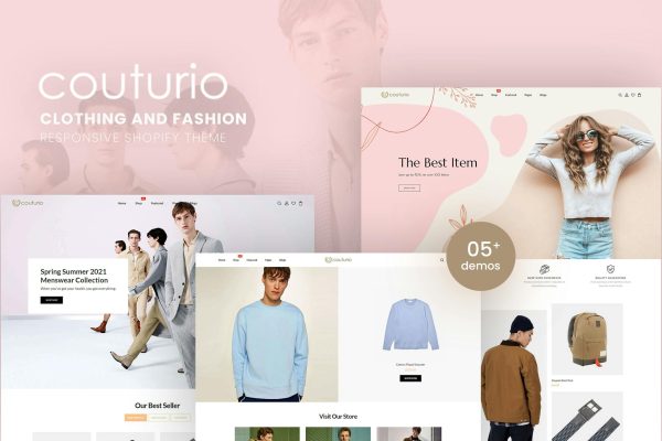 Couturio - Clothing & Fashion Shopify Theme Clothing & Fashion Responsive Shopify Theme