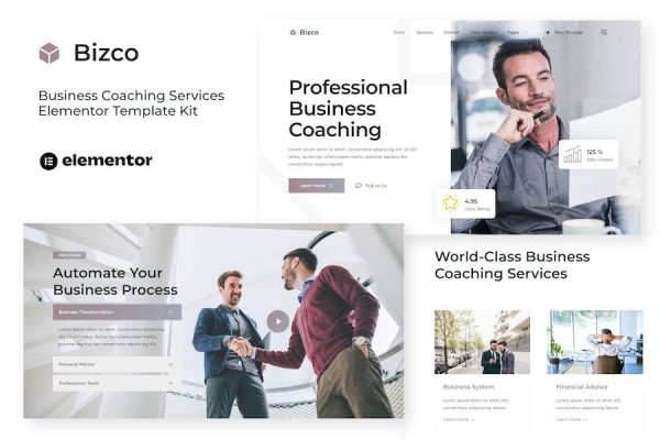 Bizco – Business Coaching Elementor Template Kit