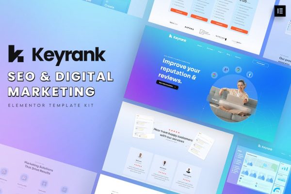 Keyrank – SEO & Digital Marketing Agency Template Kit