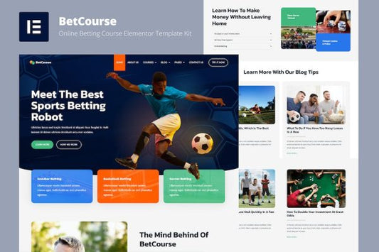 BetCourse – Sports Betting and Prediction Course Elementor Template Kit