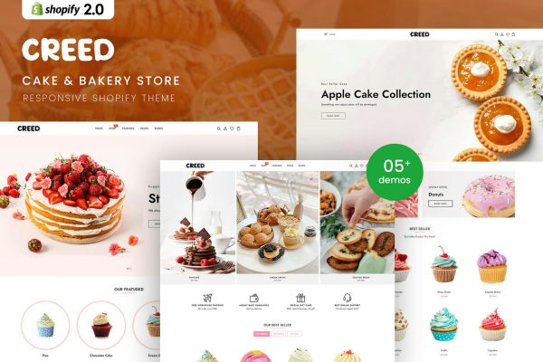 Creed - Cake & Bakery Responsive Shopify 2.0 Theme Cake & Bakery Responsive Shopify 2.0 Theme