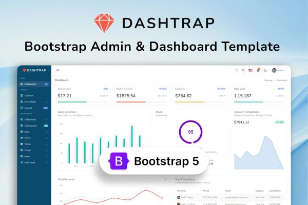 Dashtrap – Bootstrap 5 Admin Dashboard & UI Kits Responsive and customizable Admin templates and Dashboard UI kits admin dashboard HTML template