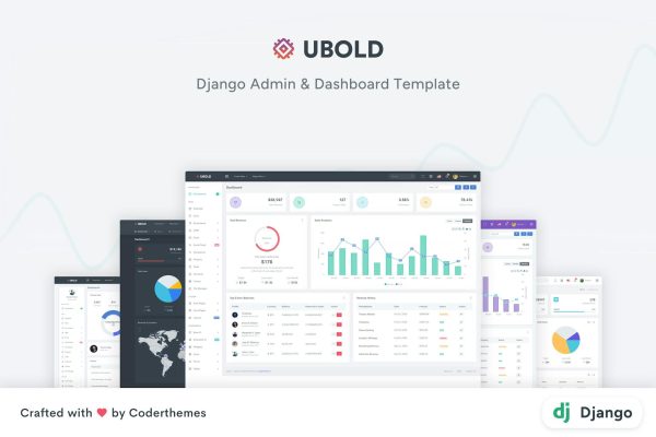 Django Admin & Dashboard Template – UBold Ubold is a fully featured premium admin template built on top of awesome Bootstrap 5 and Django