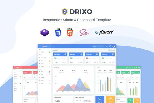 Drixo – Admin & Dashboard Template Drixo is a bootstrap 4 based fully responsive admin template.