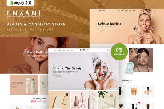 Enzani - Beauty & Cosmetics Shopify 2.0 Theme Beauty & Cosmetics Responsive Shopify 2.0 Theme