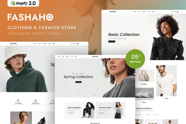 Fashaho - Clothing & Fashion Shopify 2.0 Theme Clothing & Fashion Responsive Shopify 2.0 Theme