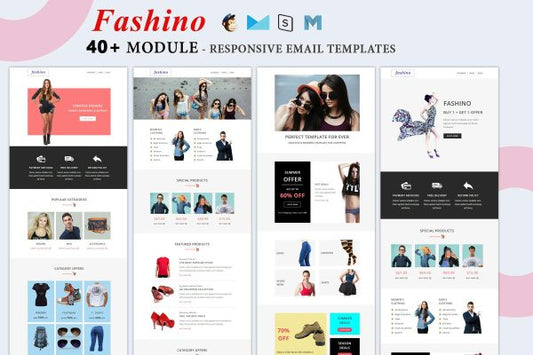Fashino – Responsive Shop Email Templates Best shop fashion, shop, ecommerce email templates
