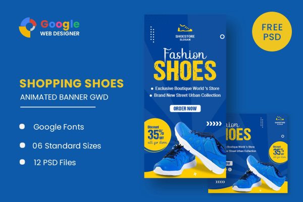 Fashion Shoes Product HTML5 Banner Ads GWD Fashion Shoes Product HTML5 Banner Ads GWD