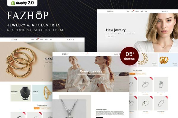 Fazhop - Jewelry & Accessories Shopify Theme Jewelry & Accessories Responsive Shopify Theme