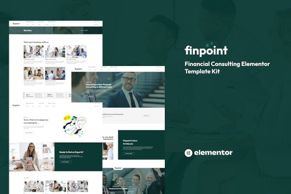 Finpoint – Financial Consulting Elementor Template Kit