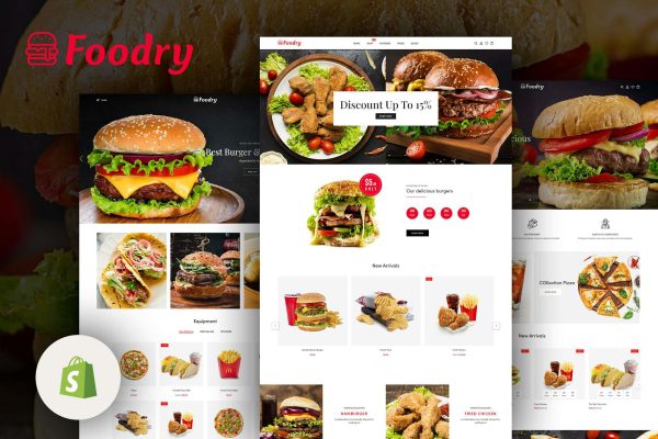 Foodry - Fast Food & Restaurant Shopify Theme Fast Food & Restaurant Responsive Shopify Theme
