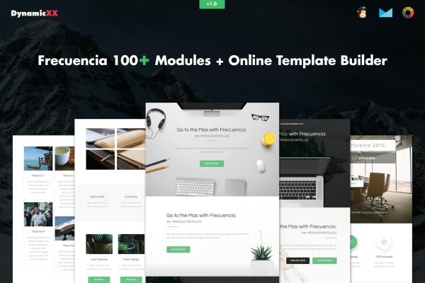 Frecuencia – 100+ Modules – Email + Builder Frecuencia – 100+ Modules – Responsive Email + Builder. Usable for everyone!