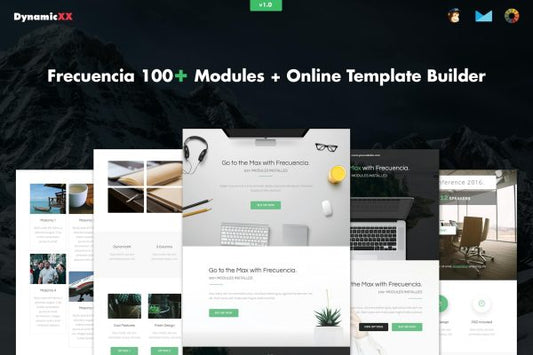 Frecuencia – 100+ Modules – Email + Builder Frecuencia – 100+ Modules – Responsive Email + Builder. Usable for everyone!