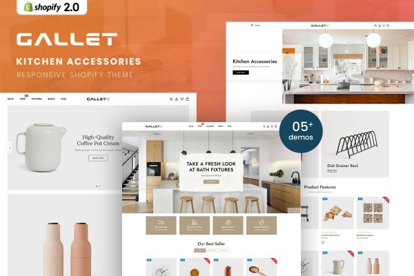 Gallet - Kitchen Accessories Shopify Theme Kitchen Accessories Responsive Shopify Theme