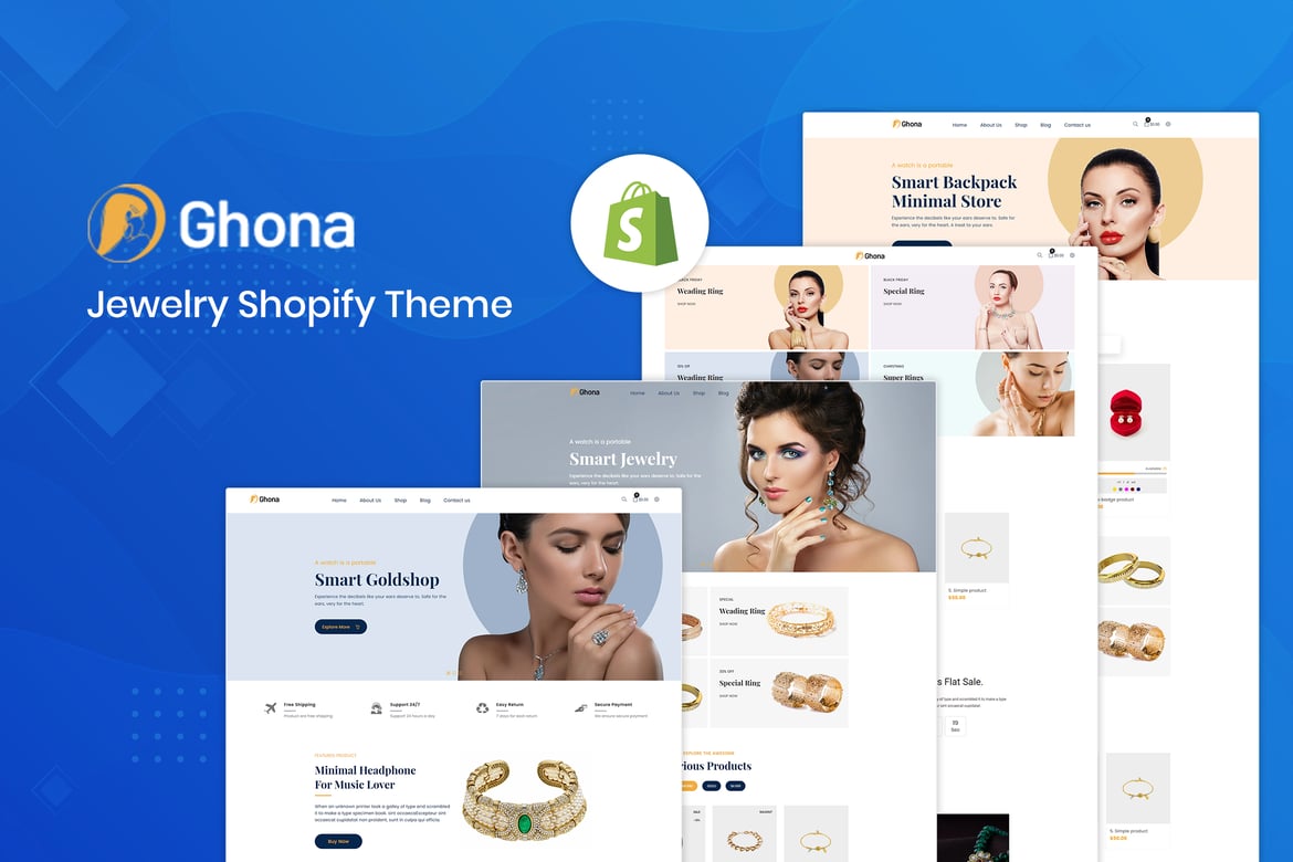 Ghona - Jewelry Shopify Theme