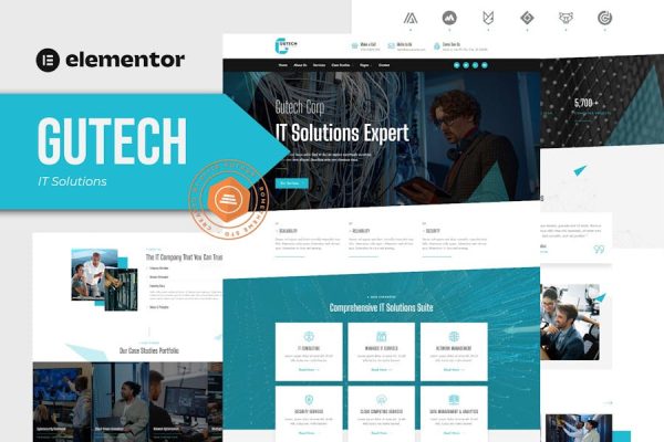 Gutech – IT Solutions Elementor Template Kit