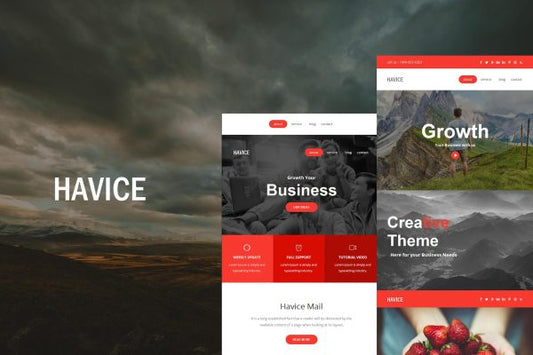 Havice Mail – Responsive E-mail Template Havice Mail – Responsive Email Template is a Modern and Clean Design email template.