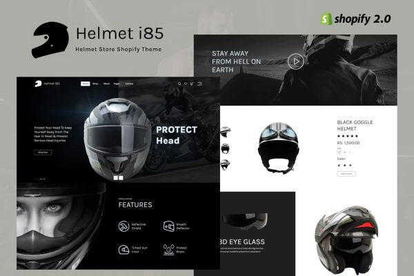 Helmeti - Helmet Store Shopify Theme Helmet’s plastic shell,Steelbird,SecureRide Shields,Rider’s Haven Helmets,UltimateGuard Gear busines
