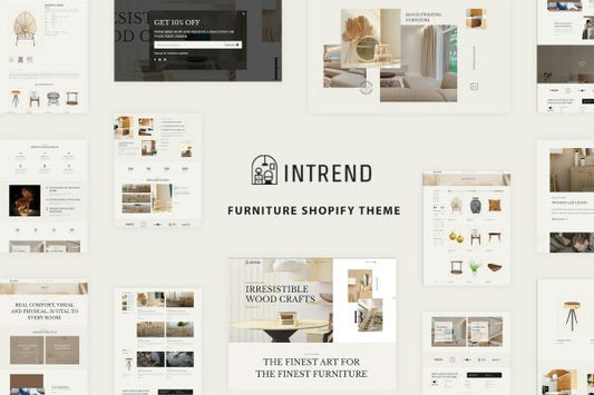 Intrend - Interior Shop, Furniture Shopify Store Luxury Interiors & Exteriors Shopping. Shopify Kitchen, Home Appliances & Decor eCommerce Template.