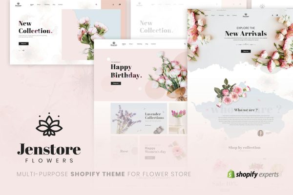 JenStore | Multi-Purpose Shopify Theme for Flower Multi-Purpose Shopify Theme for Flower Store