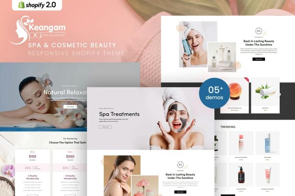 Keangam - Spa & Cosmetic Beauty Shopify Theme Spa & Cosmetic Beauty Responsive Shopify Theme