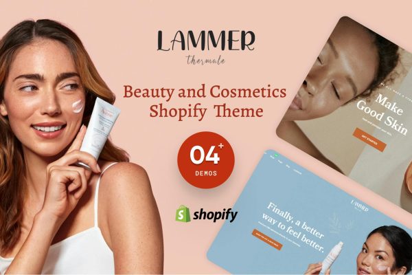 Lammer - Beauty and Cosmetics Shopify Theme Drag & Drop Shopify Theme Sections, Product Upsell and Cross selling