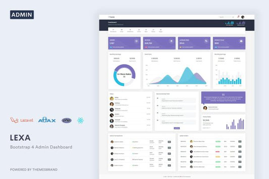 Lexa – Responsive Admin & Dashboard Template Lexa is a fully featured, multi-purpose admin template built with Bootstrap 4, HTML5, CSS3 and ….
