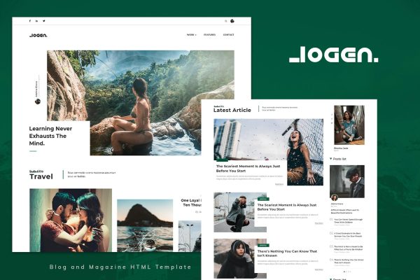 Logen Blog and Magazine HTML Template