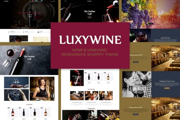 Luxywine - Wine & Vineyard Shopify Theme Wine & Vineyard Responsive Shopify Theme